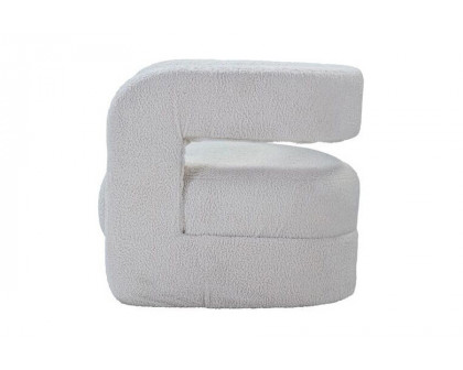 ACME - Yitua Accent Chair in White Teddy Sherpa