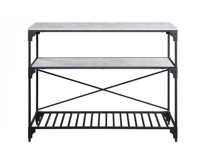 ACME - Jakob Kitchen Island in Black/Concrete