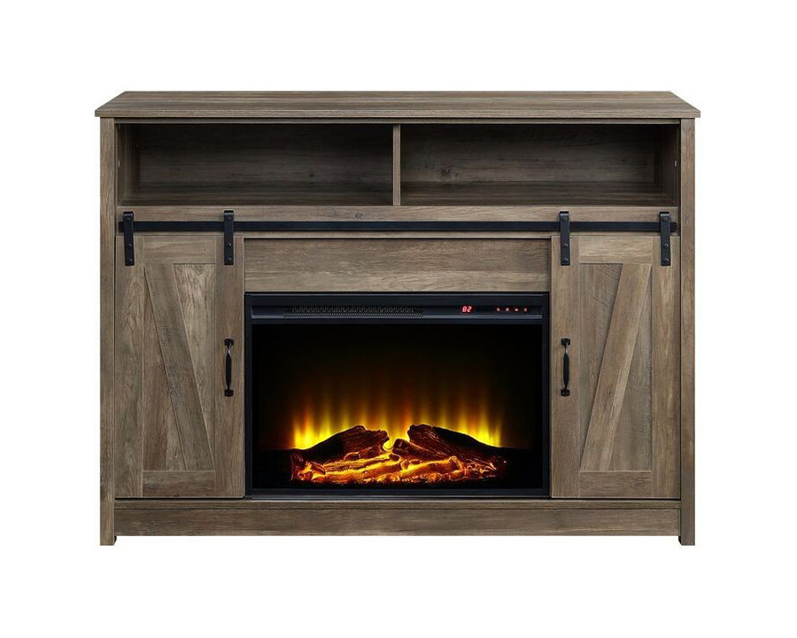 ACME - Tobias Fireplace in Rustic Oak (AC00274)