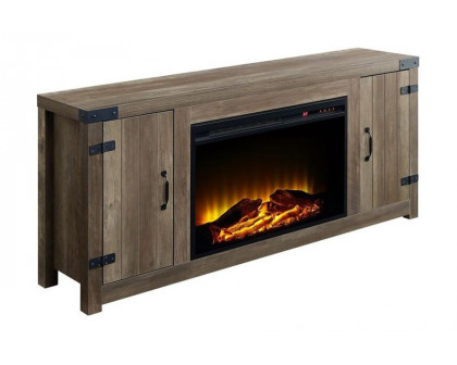 ACME - Tobias Fireplace in Rustic Oak (AC00275)