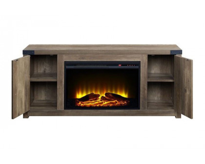 ACME - Tobias Fireplace in Rustic Oak (AC00275)