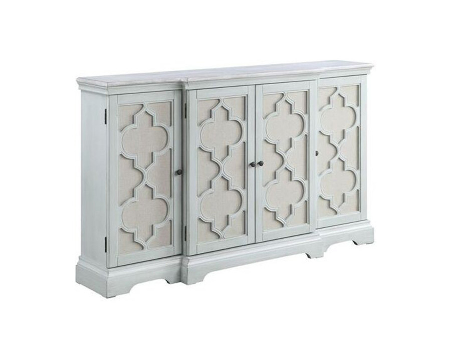 ACME - Adelle Console Cabinet in Light Teal