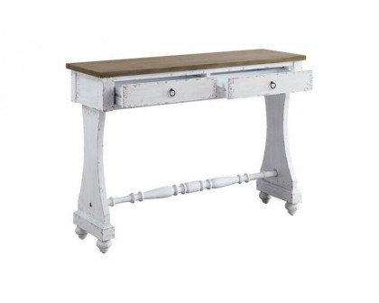 ACME - Carminda Console Table in Antique White