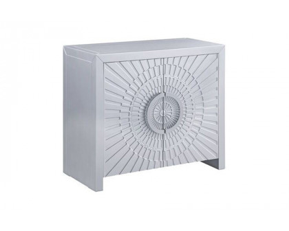 ACME - Cicero Console Cabinet in Platinum