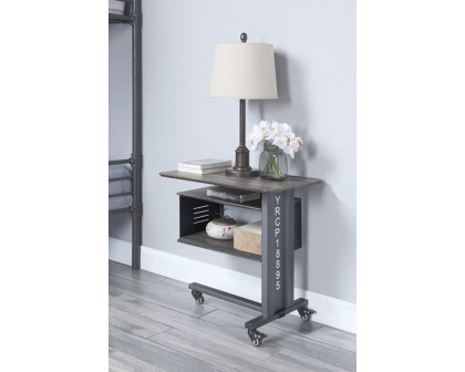 ACME - Cargo Accent Table with Wall Shelf