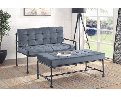 ACME - Brantley Bench in Gray/Sandy Gray