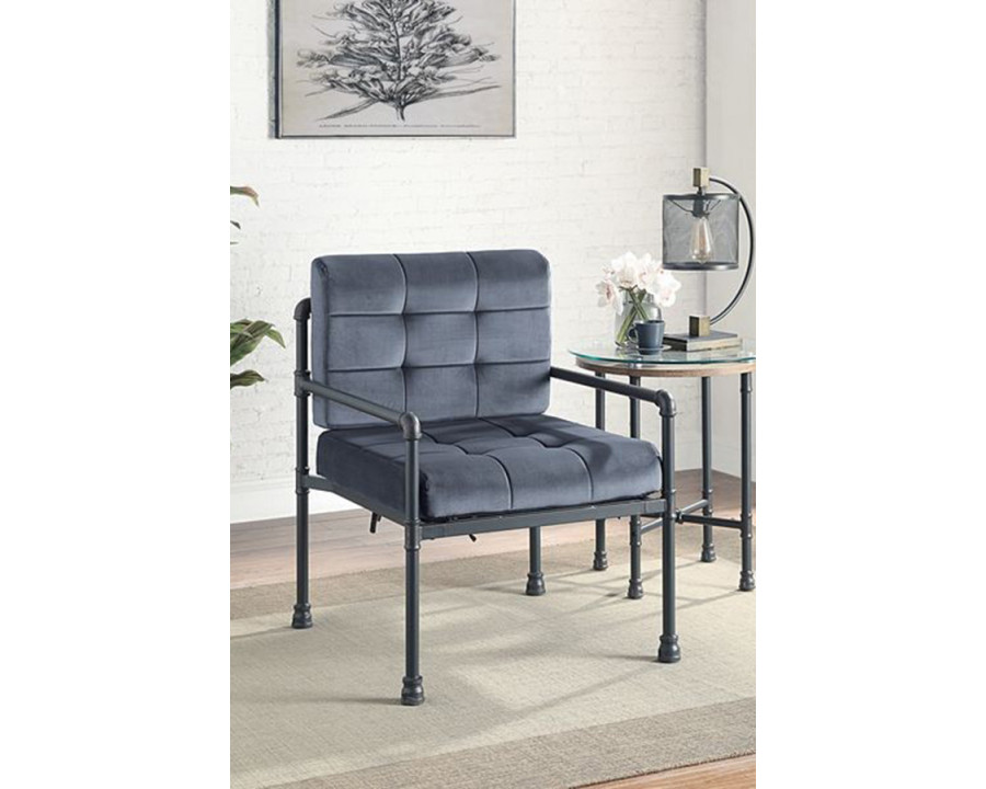 ACME - Brantley Accent Chair in Gray/Sandy Gray