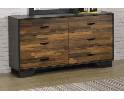 ACME - Eos Dresser in Walnut/Black