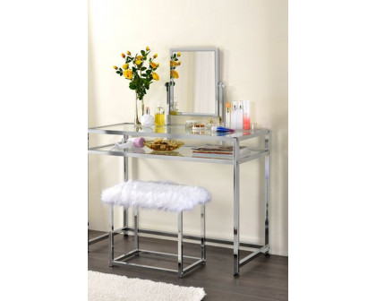 ACME - Coleen Vanity Set in Chrome