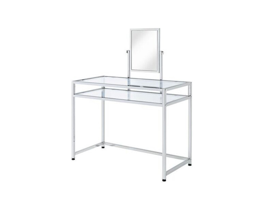 ACME - Coleen Vanity Set in Chrome