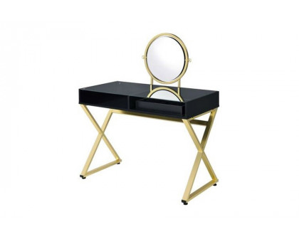 ACME - Coleen Vanity Desk with Mirror & Jewelry Tray (coleenvanitydesk1234)