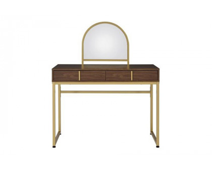 ACME - Coleen Vanity Desk with Mirror & Jewelry Tray (coleenvanitydesktray1234)