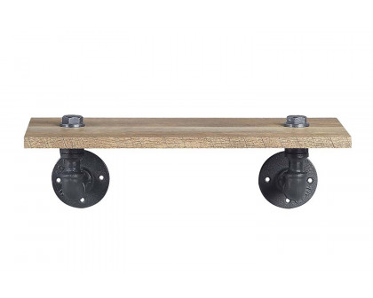 ACME Brantley Wall Rack - Oak/Sandy Black