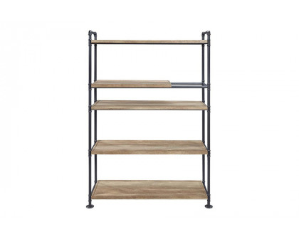 ACME - Brantley Bookshelf in Oak/Sandy Black (AC00758)