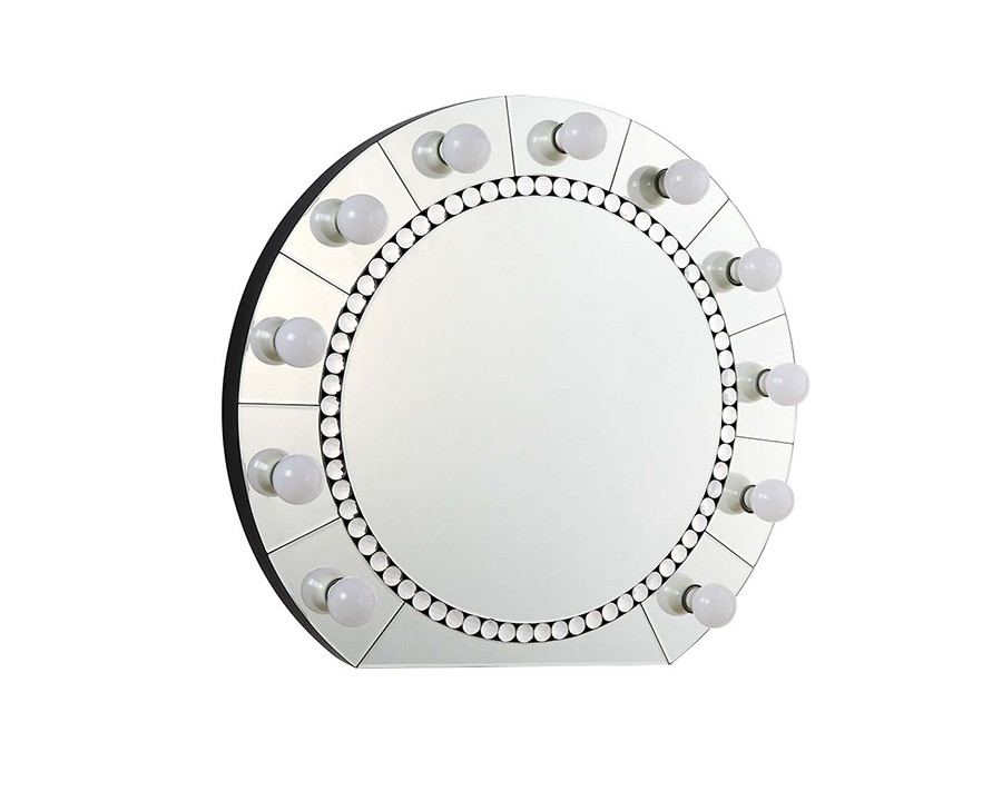 ACME - Farai Accent Mirror in Mirrored/Faux Crystal Diamonds (AC00763)