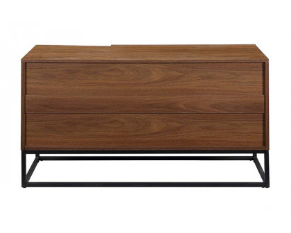 ACME Walden Console Table - Walnut and Black Finish