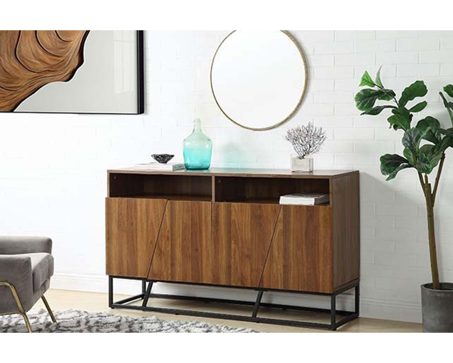 ACME - Walden Console Cabinet in Walnut