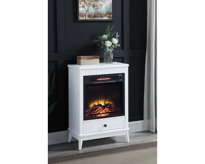 ACME Hamish Fireplace - White Finish