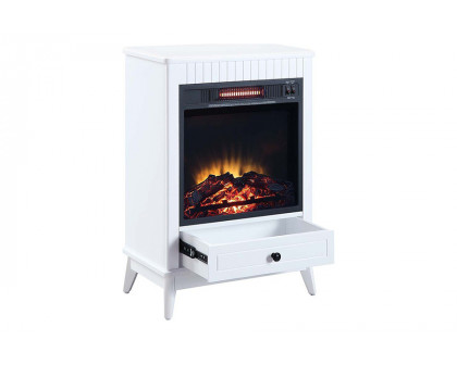 ACME Hamish Fireplace - White Finish