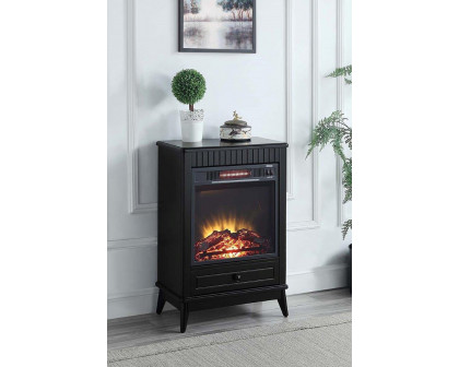 ACME Hamish Fireplace - Black Finish