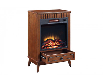 ACME Hamish Fireplace - Walnut Finish