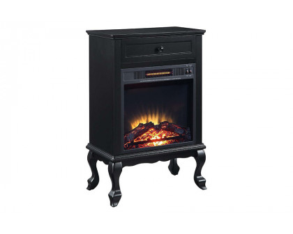 ACME Eirene Fireplace - Black Finish