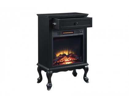 ACME Eirene Fireplace - Black Finish