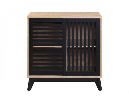 ACME - Gamaliel Console Cabinet in Oak/Espresso