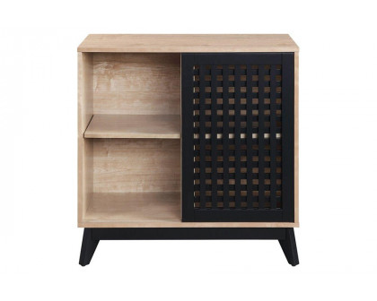 ACME - Gamaliel Console Cabinet in Oak/Espresso