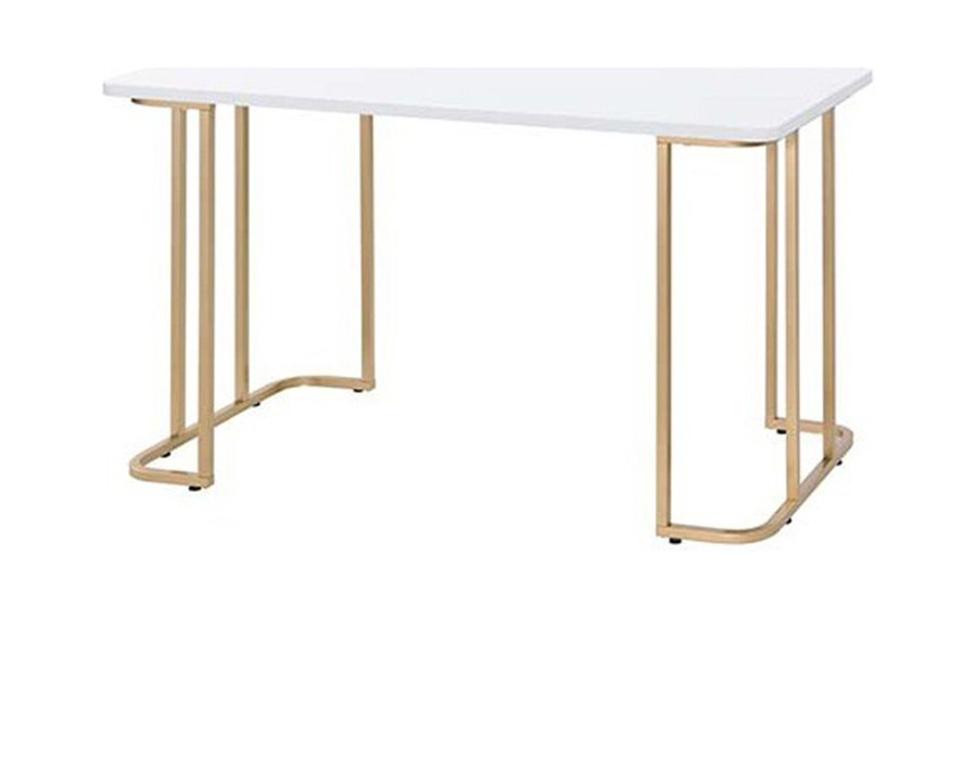 ACME - Estie Vanity Desk (Same 93102) in White/Gold