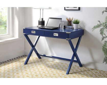 ACME Amenia Console Table - Navy Blue Finish