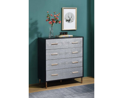 ACME Myles Chest - Silver and Gold Finish