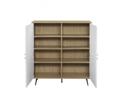 ACME Gencho Cabinet - White/Oak