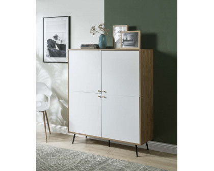 ACME Gencho Cabinet - White/Oak