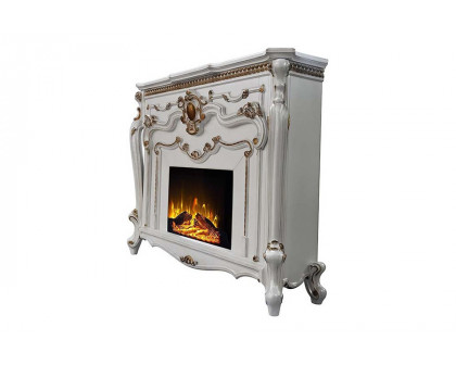 ACME Picardy Fireplace - Antique Pearl Finish