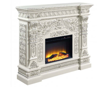 ACME - Vanaheim Fireplace in Antique White