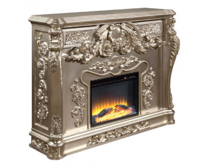 ACME - Sorina Fireplace in Antique Silver