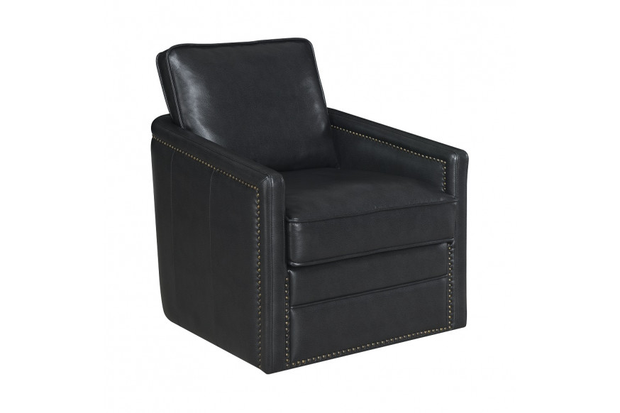 ACME™ Rocha Swivel Chair with Glider - Black