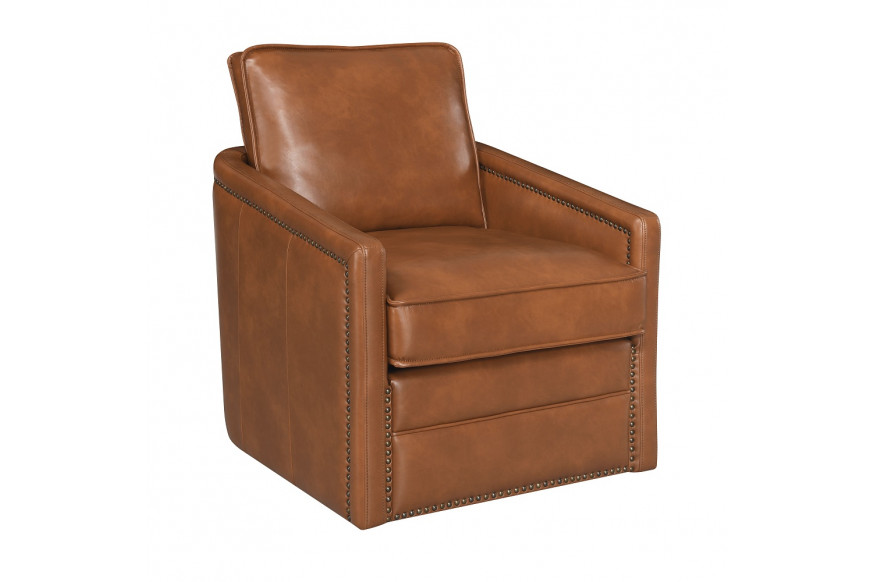 ACME™ Rocha Swivel Chair with Glider - Brown