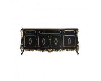 ACME - Betria Console Cabinet in Gold/Black