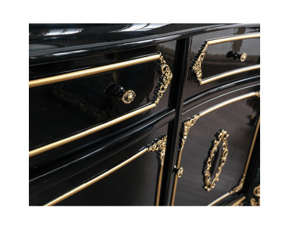 ACME - Betria Console Cabinet in Gold/Black