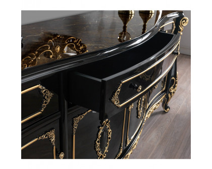 ACME - Betria Console Cabinet in Gold/Black