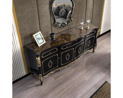 ACME - Betria Console Cabinet in Gold/Black