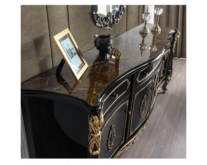 ACME - Betria Console Cabinet in Gold/Black