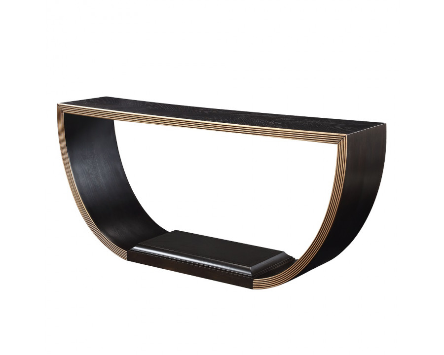 ACME Maceo Console Table - Black/Gold