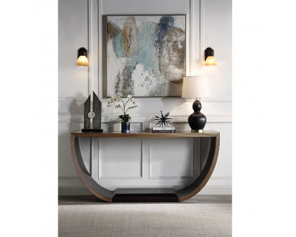 ACME Maceo Console Table - Black/Gold