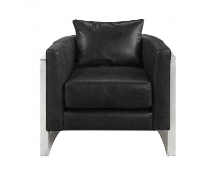 ACME™ Betla Accent Chair - Black/Aluminum