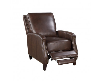 ACME™ Venice Accent Chair with Footrest - Dark Brown