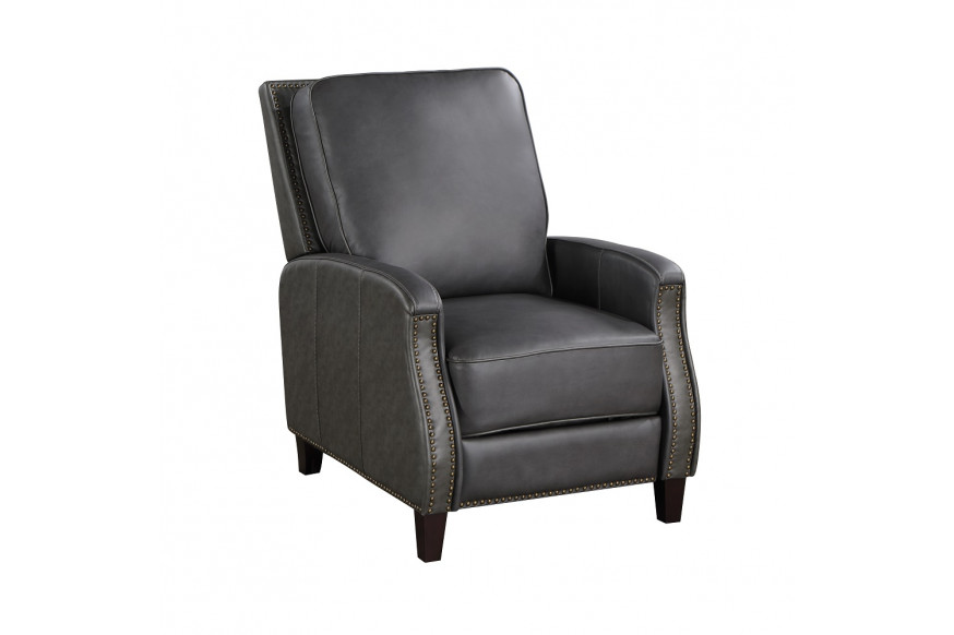 ACME™ Venice Accent Chair with Footrest - Dark Gray