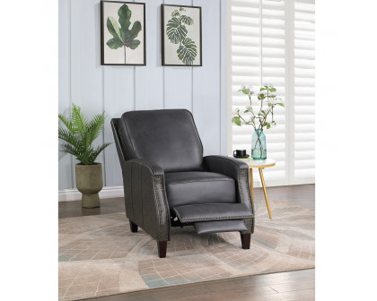 ACME™ Venice Accent Chair with Footrest - Dark Gray